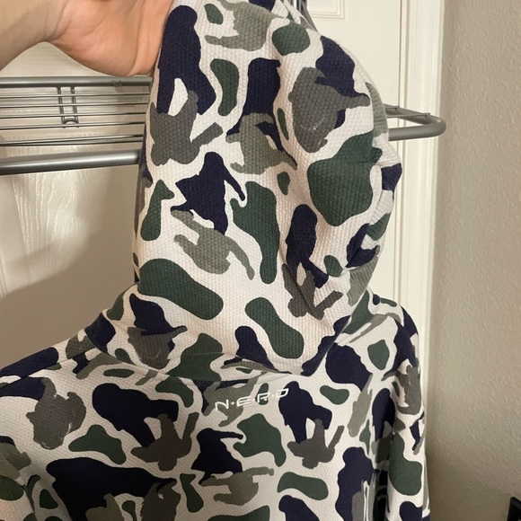 Adidas X Nerd hoodie Bape camo sz L - Picture 6 of 6